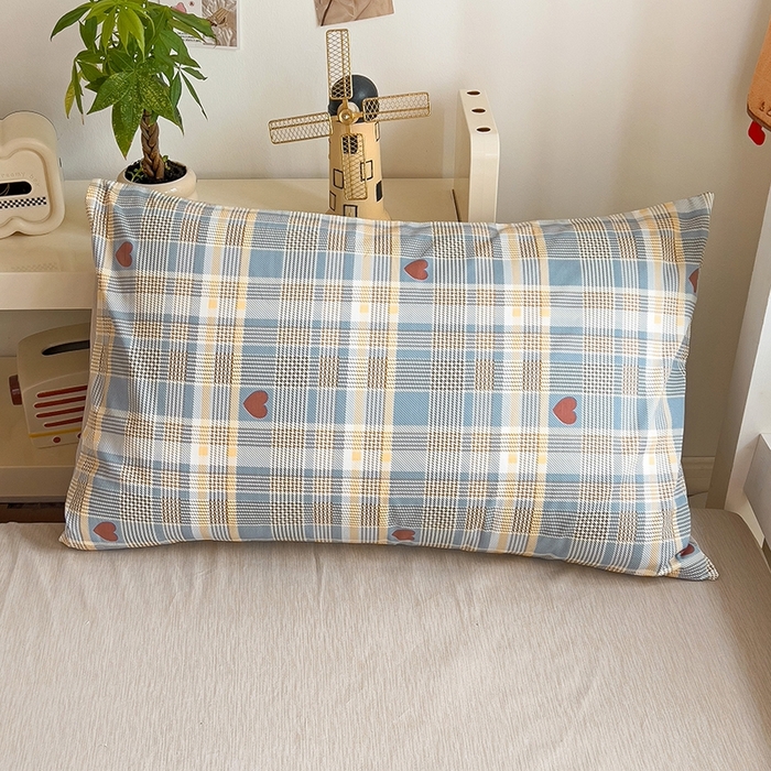 91家纺网 家纺一手货源 找家纺 麦伦家居 2025新款40支13372全棉纯棉斜纹学生上下铺床品宿舍三件套上下铺四件套系列 律动蓝