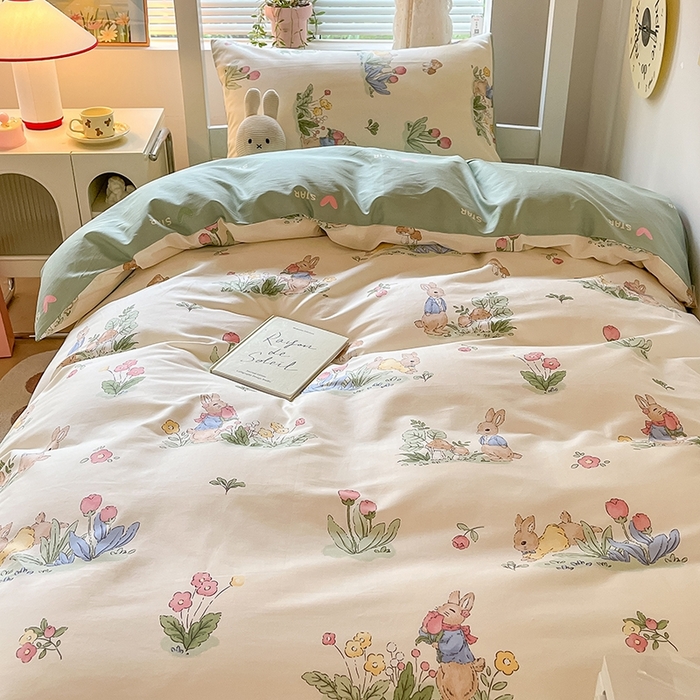 91家纺网 家纺一手货源 找家纺 （总）麦伦家居 2025新款40支13372全棉纯棉斜纹学生上下铺床品宿舍三件套上下铺四件套系列