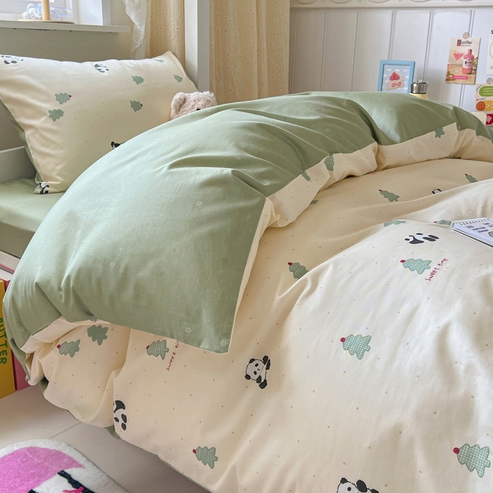 91家纺网 家纺一手货源 找家纺 （总）麦伦家居 2025新款40支13372全棉纯棉斜纹学生上下铺床品宿舍三件套上下铺四件套系列