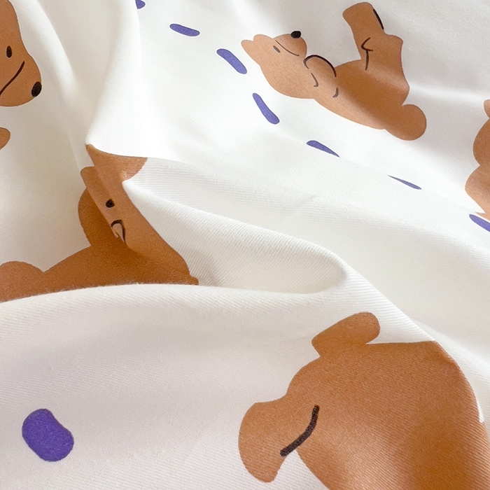 91家纺网 家纺一手货源 找家纺 麦伦家居 2025新款40支13372全棉纯棉斜纹学生上下铺床品宿舍三件套上下铺四件套系列 喜呱呱