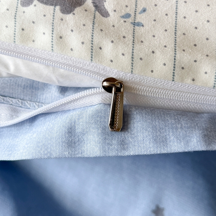 91家纺网 家纺一手货源 找家纺 麦伦家居 2025新款40支13372全棉纯棉斜纹学生上下铺床品宿舍三件套上下铺四件套系列 跳跳象