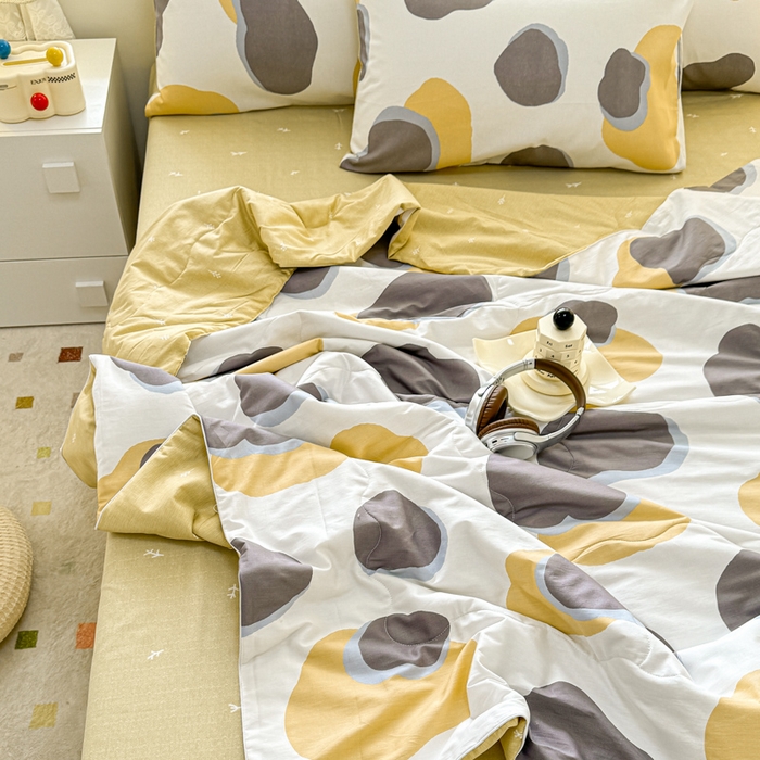 91家纺网 家纺一手货源 找家纺 （总）洺兰家居 2025新款A类全棉印花麻绳款夏被四件套