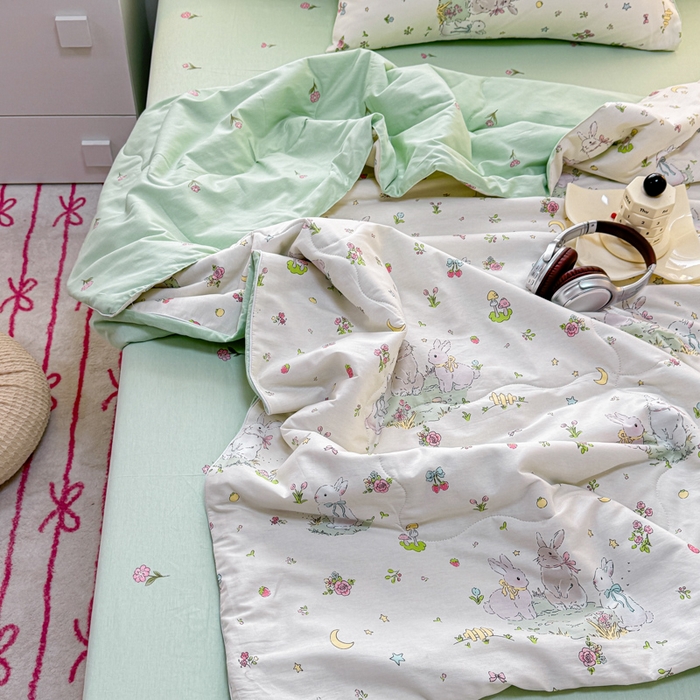 91家纺网 家纺一手货源 找家纺 （总）洺兰家居 2025新款A类全棉印花麻绳款夏被四件套