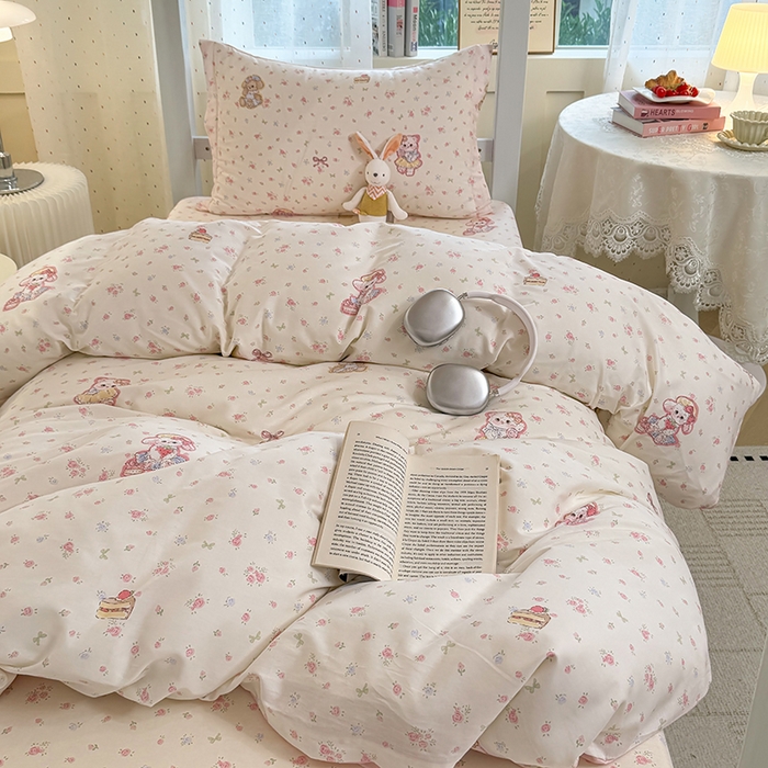 91家纺网 家纺一手货源 找家纺 （总）壹贝家纺 2025新款学生季喷气全棉跑量宿舍三件套（提供买家秀）