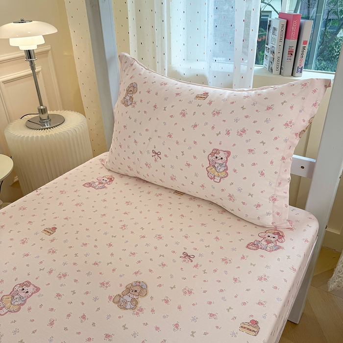 91家纺网 家纺一手货源 找家纺 （总）壹贝家纺 2025新款学生季喷气全棉跑量宿舍三件套（提供买家秀）