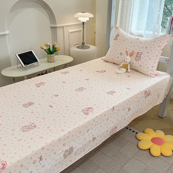 91家纺网 家纺一手货源 找家纺 （总）壹贝家纺 2025新款学生季喷气全棉跑量宿舍三件套（提供买家秀）