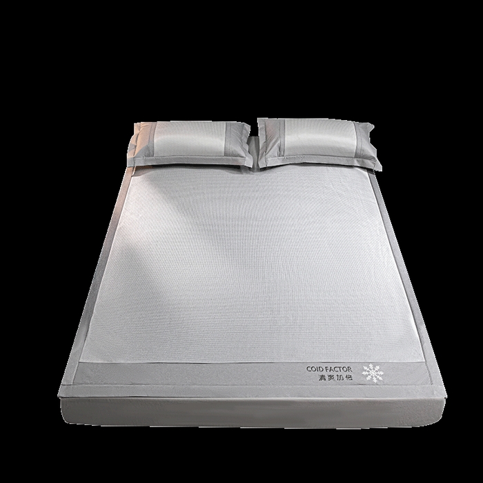 91家纺网 家纺一手货源 找家纺 （总）莱家富 2025新款A类凉感冰丝藤凉席-千鸟格