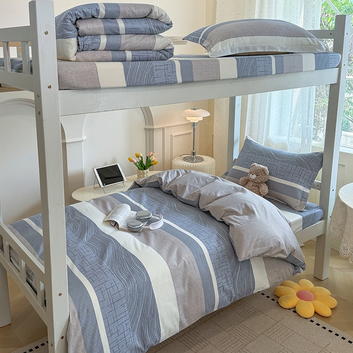 91家纺网 家纺一手货源 找家纺 （总）壹贝家纺 2025新款学生季喷气全棉跑量宿舍三件套（提供买家秀）