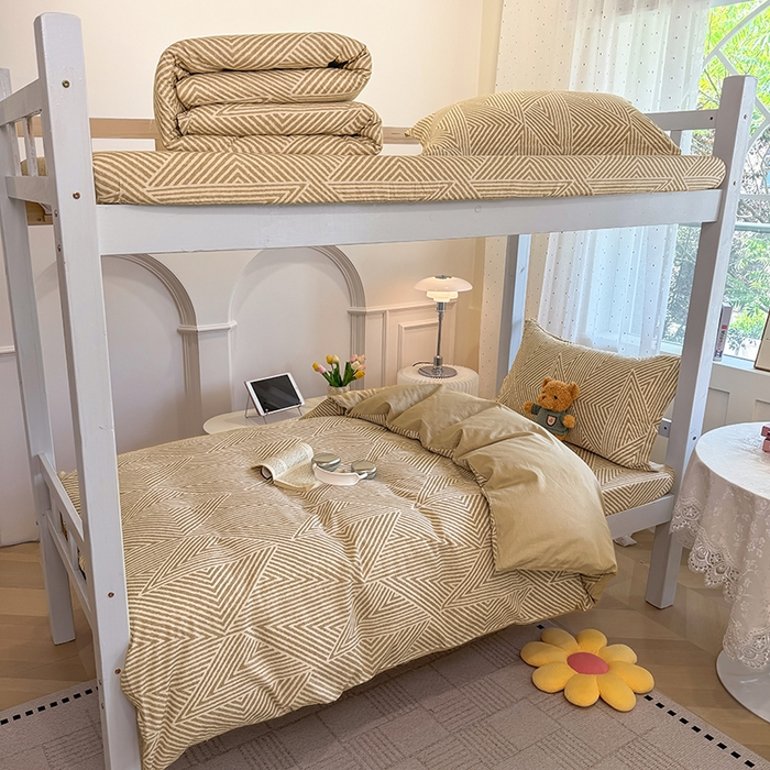 91家纺网 家纺一手货源 找家纺 壹贝家纺 2025新款学生季喷气全棉跑量宿舍三件套（提供买家秀） 卢卡斯