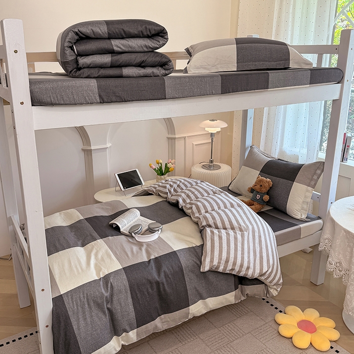 91家纺网 家纺一手货源 找家纺 壹贝家纺 2025新款学生季喷气全棉跑量宿舍三件套（提供买家秀） 南山南