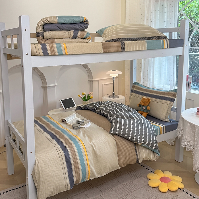 91家纺网 家纺一手货源 找家纺 壹贝家纺 2025新款学生季喷气全棉跑量宿舍三件套（提供买家秀） 如果爱