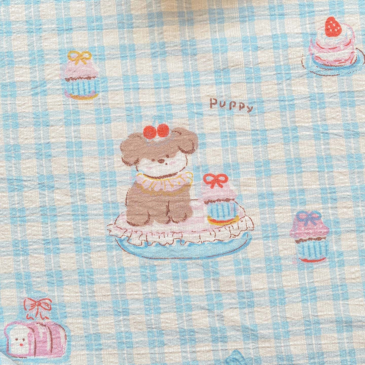 91家纺网 家纺一手货源 找家纺 眠势力 2025新款云感双层纱被套三件套ins奶油风云感超柔被罩单件四季款 淘气狗