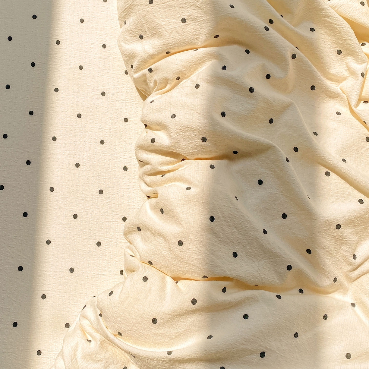 91家纺网 家纺一手货源 找家纺 （总）眠势力 2025新款云感双层纱被套三件套ins奶油风云感超柔被罩单件四季款