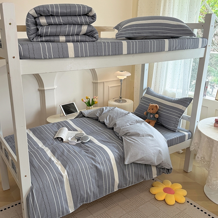 壹贝家纺 2025新款学生季喷气全棉跑量宿舍三件套（提供买家秀） 芬利