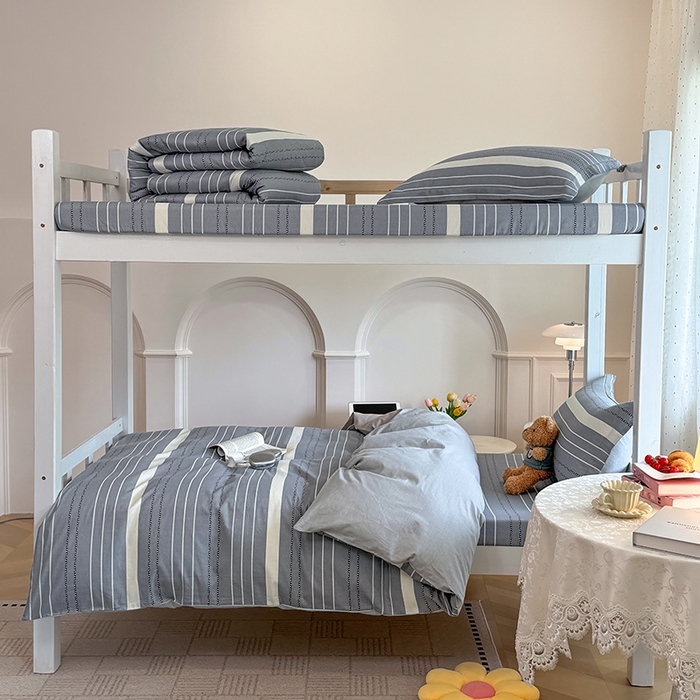 91家纺网 家纺一手货源 找家纺 壹贝家纺 2025新款学生季喷气全棉跑量宿舍三件套（提供买家秀） 芬利