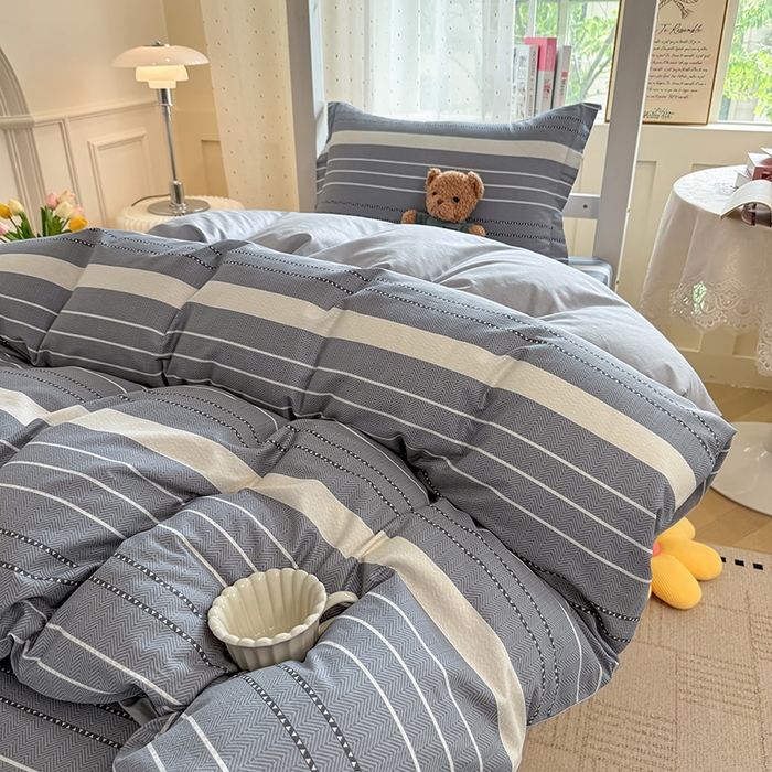 91家纺网 家纺一手货源 找家纺 壹贝家纺 2025新款学生季喷气全棉跑量宿舍三件套（提供买家秀） 芬利