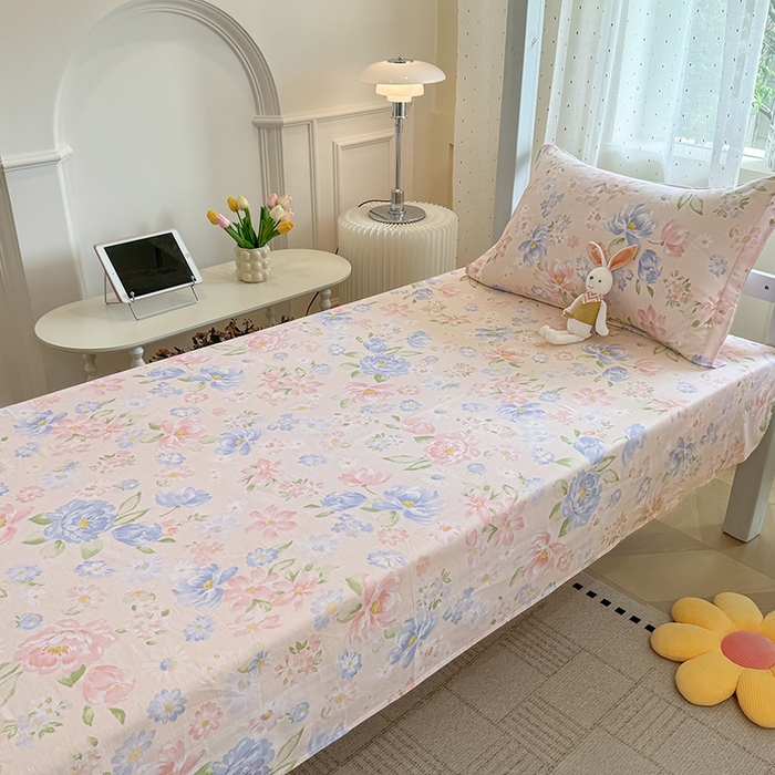 91家纺网 家纺一手货源 找家纺 壹贝家纺 2025新款学生季喷气全棉跑量宿舍三件套（提供买家秀） 浣溪沙