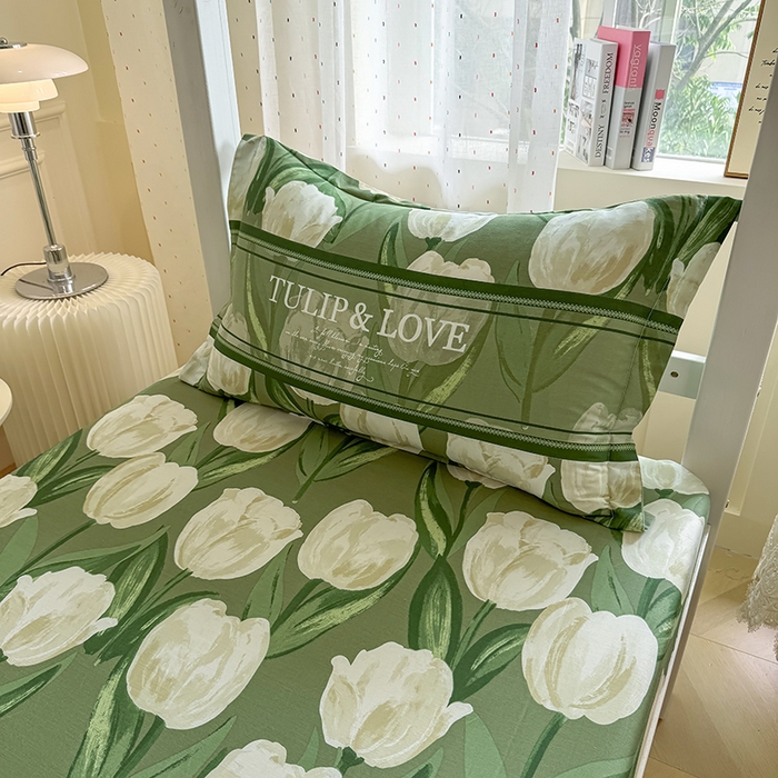 91家纺网 家纺一手货源 找家纺 壹贝家纺 2025新款学生季喷气全棉跑量宿舍三件套（提供买家秀） 铃兰物语