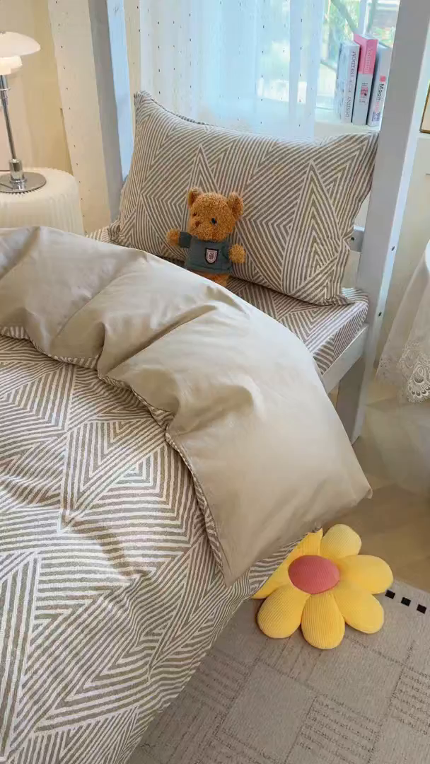 91家纺网 家纺一手货源 找家纺 壹贝家纺 2025新款学生季喷气全棉跑量宿舍三件套（提供买家秀） 卢卡斯