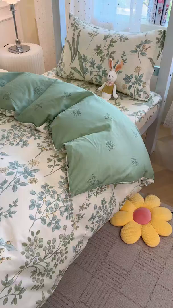 91家纺网 家纺一手货源 找家纺 壹贝家纺 2025新款学生季喷气全棉跑量宿舍三件套（提供买家秀） 绿野仙踪