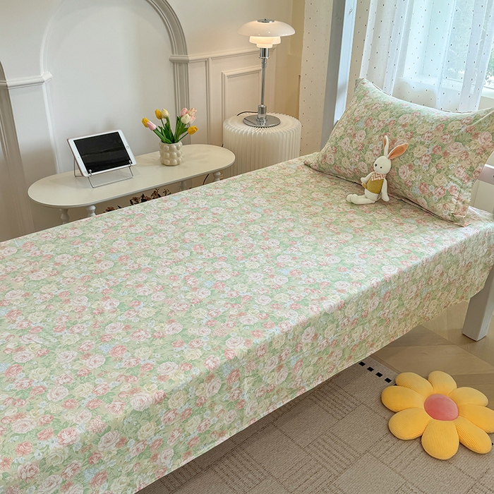 91家纺网 家纺一手货源 找家纺 壹贝家纺 2025新款学生季喷气全棉跑量宿舍三件套（提供买家秀） 玫瑰的故事