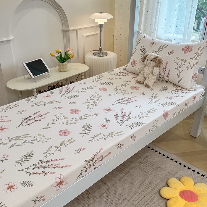 91家纺网 家纺一手货源 找家纺 壹贝家纺 2025新款学生季喷气全棉跑量宿舍三件套（提供买家秀） 陌上花开