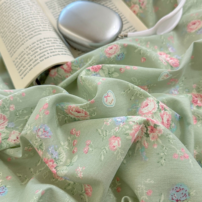 91家纺网 家纺一手货源 找家纺 壹贝家纺 2025新款学生季喷气全棉跑量宿舍三件套（提供买家秀） 沐熙花-绿