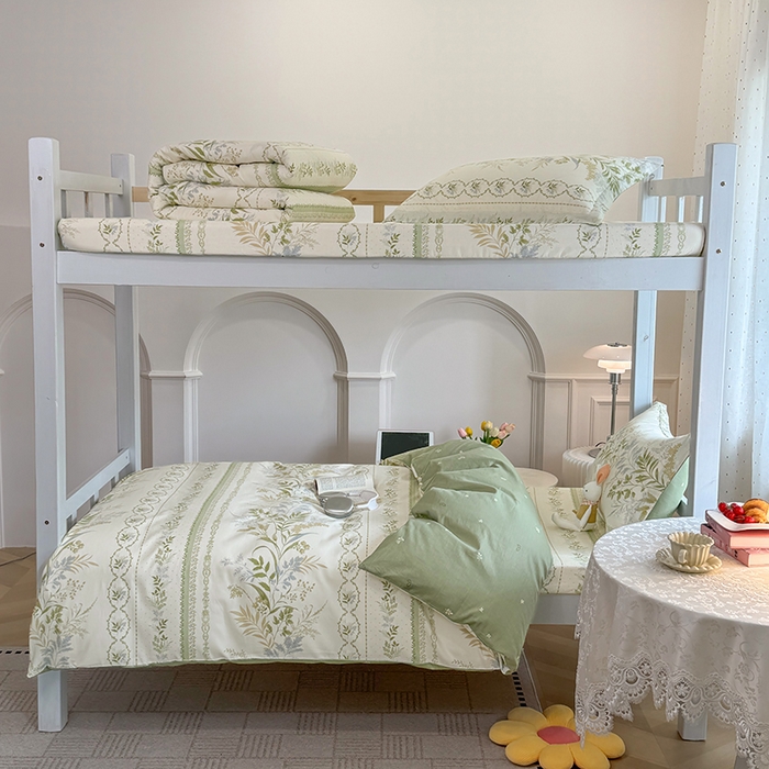 91家纺网 家纺一手货源 找家纺 壹贝家纺 2025新款学生季喷气全棉跑量宿舍三件套（提供买家秀） 沐雅清风