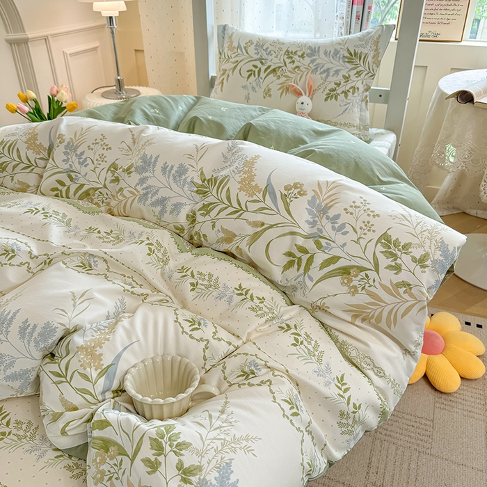 91家纺网 家纺一手货源 找家纺 壹贝家纺 2025新款学生季喷气全棉跑量宿舍三件套（提供买家秀） 沐雅清风