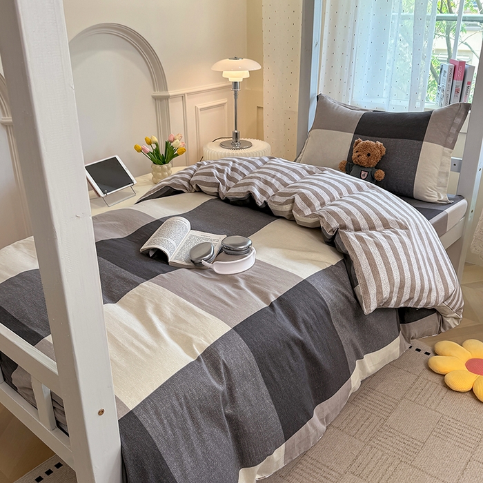 91家纺网 家纺一手货源 找家纺 壹贝家纺 2025新款学生季喷气全棉跑量宿舍三件套（提供买家秀） 南山南