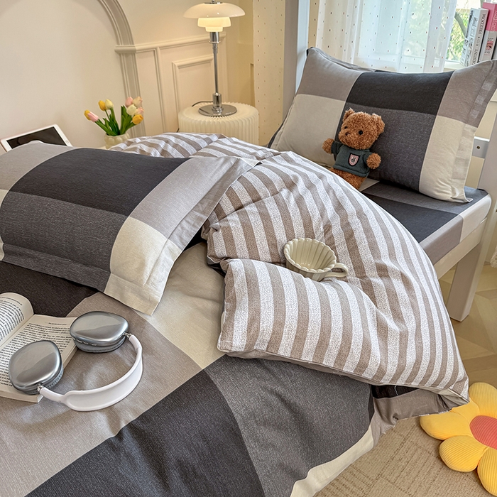 91家纺网 家纺一手货源 找家纺 壹贝家纺 2025新款学生季喷气全棉跑量宿舍三件套（提供买家秀） 南山南