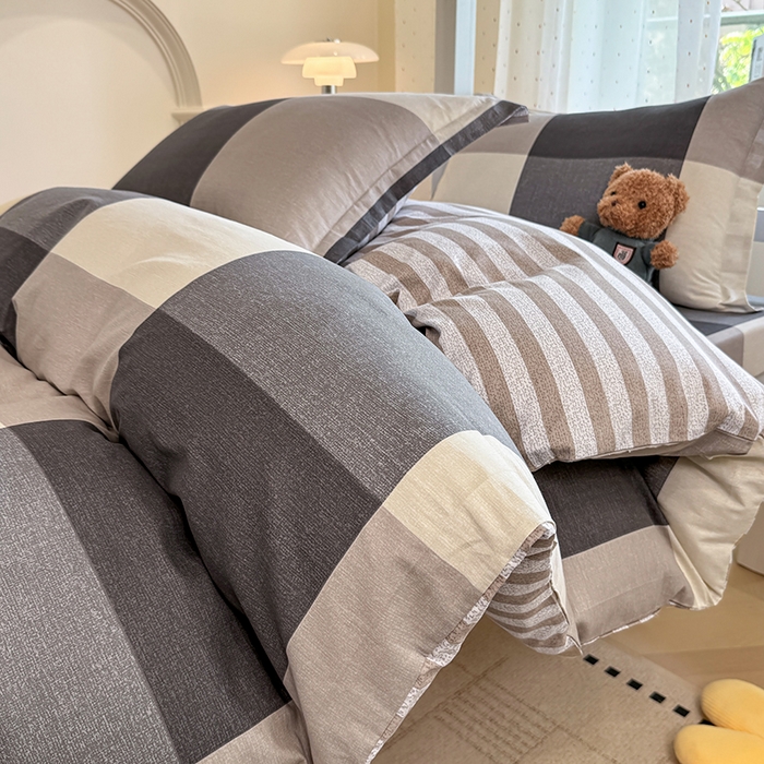 91家纺网 家纺一手货源 找家纺 壹贝家纺 2025新款学生季喷气全棉跑量宿舍三件套（提供买家秀） 南山南