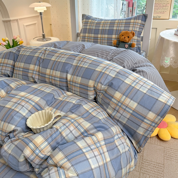 91家纺网 家纺一手货源 找家纺 壹贝家纺 2025新款学生季喷气全棉跑量宿舍三件套（提供买家秀） 品质生活-兰