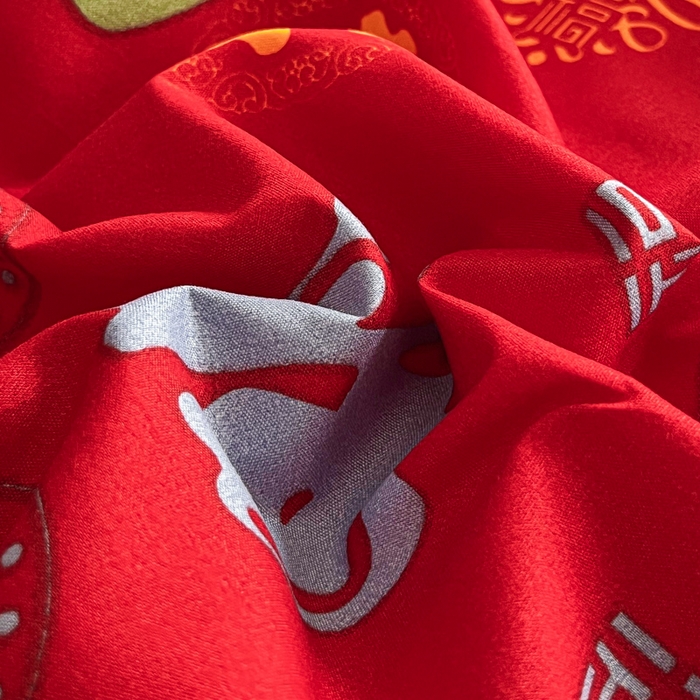 91家纺网 家纺一手货源 找家纺 （总）优米家纺 2025新款水洗棉百福印花床单系列