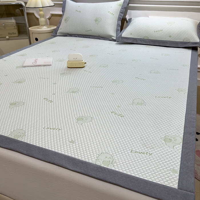 91家纺网 家纺一手货源 找家纺 （总）莱家富 2025新款A类凉感豆豆凉席冰丝席-抱抱龙系列