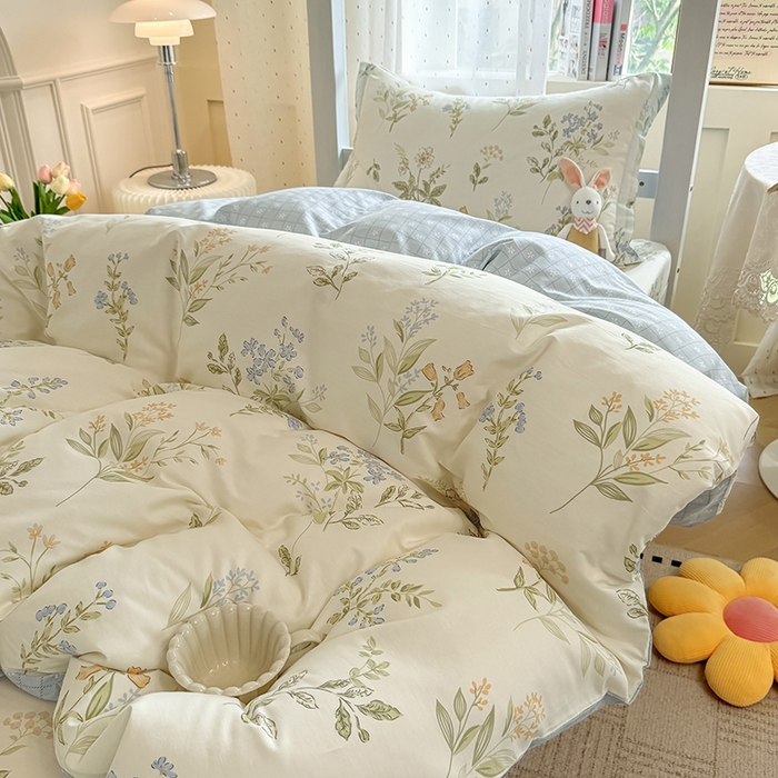 91家纺网 家纺一手货源 找家纺 壹贝家纺 2025新款学生季喷气全棉跑量宿舍三件套（提供买家秀） 沁园春