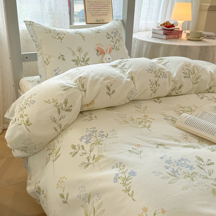 91家纺网 家纺一手货源 找家纺 壹贝家纺 2025新款学生季喷气全棉跑量宿舍三件套（提供买家秀） 沁园春