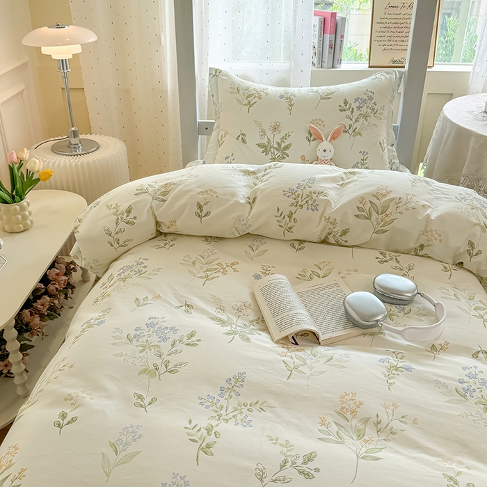 91家纺网 家纺一手货源 找家纺 壹贝家纺 2025新款学生季喷气全棉跑量宿舍三件套（提供买家秀） 沁园春