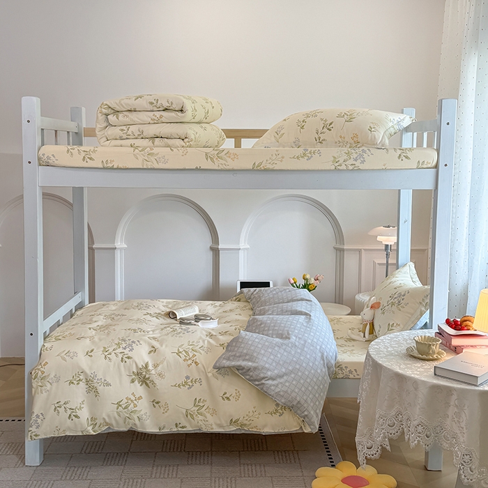 91家纺网 家纺一手货源 找家纺 壹贝家纺 2025新款学生季喷气全棉跑量宿舍三件套（提供买家秀） 沁园春