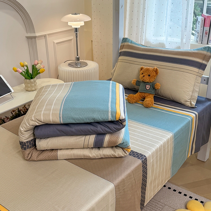 91家纺网 家纺一手货源 找家纺 壹贝家纺 2025新款学生季喷气全棉跑量宿舍三件套（提供买家秀） 如果爱