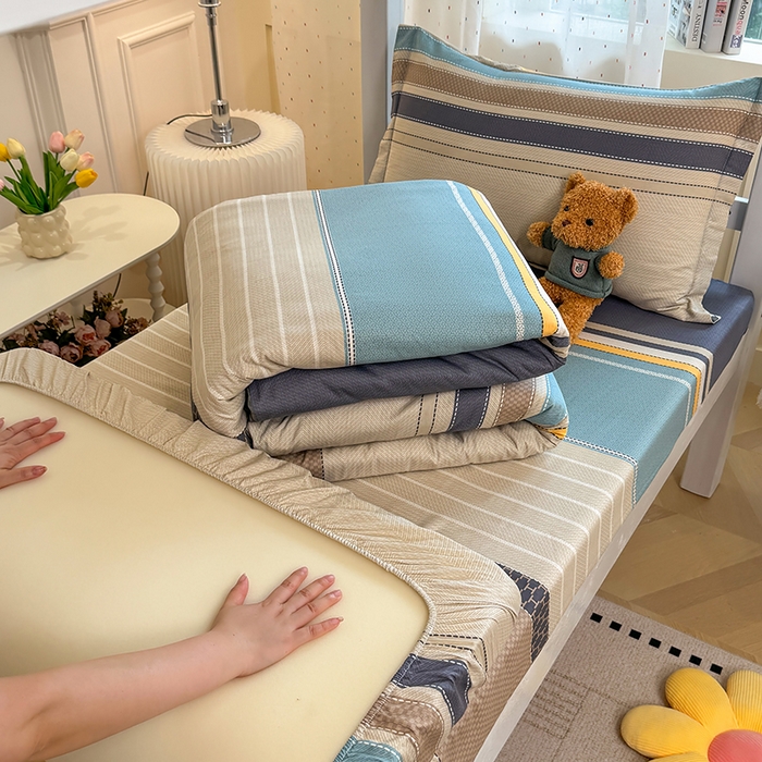 91家纺网 家纺一手货源 找家纺 壹贝家纺 2025新款学生季喷气全棉跑量宿舍三件套（提供买家秀） 如果爱