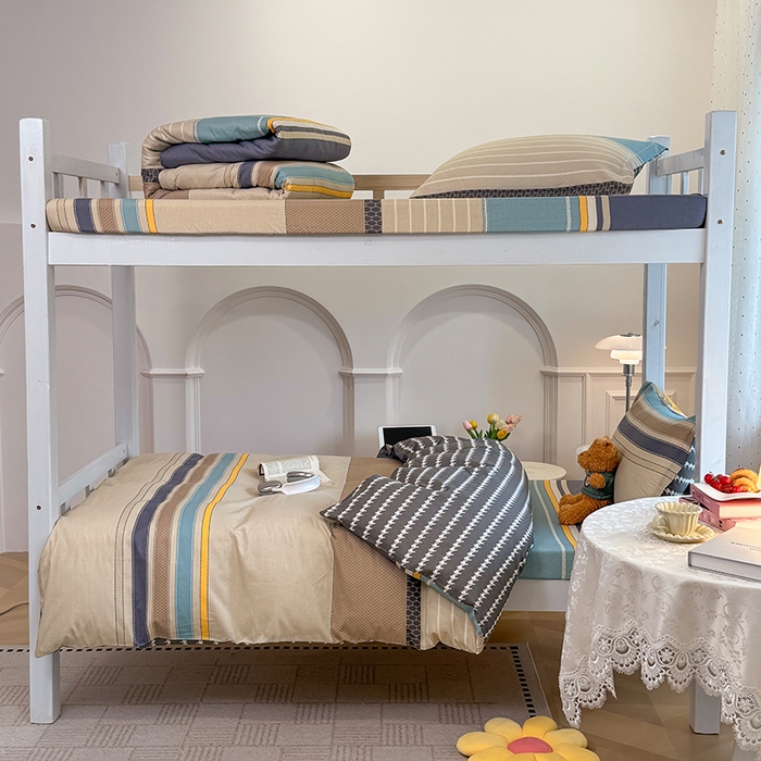 91家纺网 家纺一手货源 找家纺 壹贝家纺 2025新款学生季喷气全棉跑量宿舍三件套（提供买家秀） 如果爱