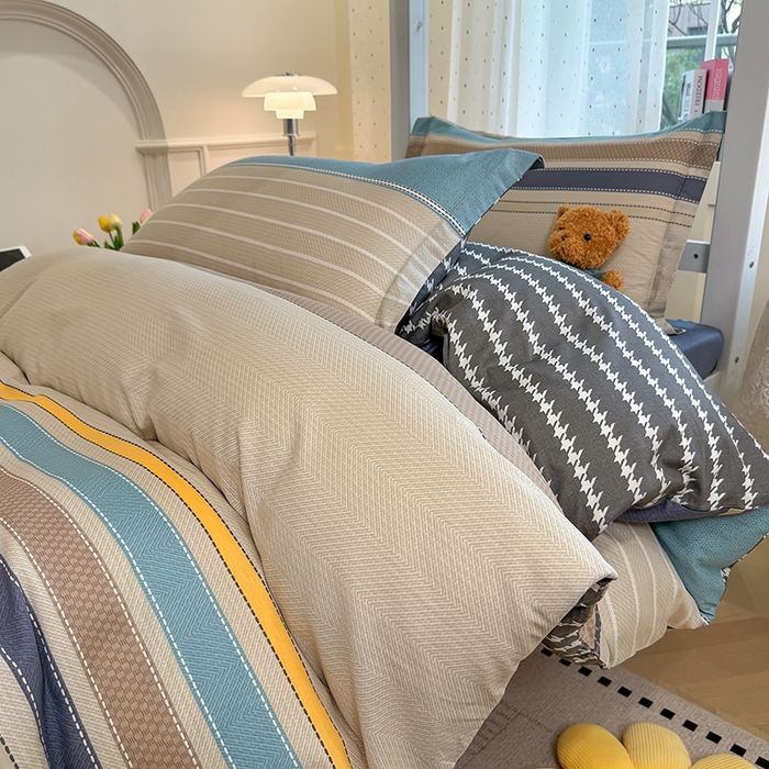 91家纺网 家纺一手货源 找家纺 壹贝家纺 2025新款学生季喷气全棉跑量宿舍三件套（提供买家秀） 如果爱