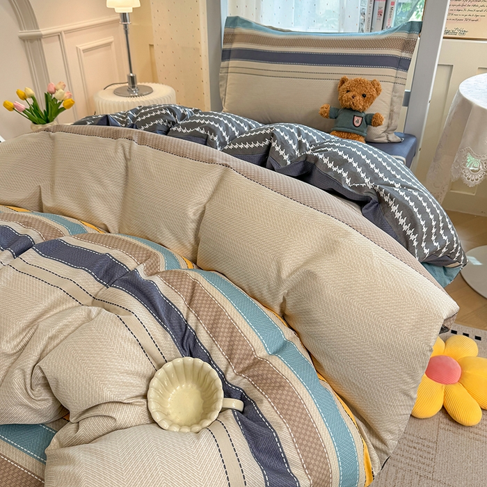 91家纺网 家纺一手货源 找家纺 壹贝家纺 2025新款学生季喷气全棉跑量宿舍三件套（提供买家秀） 如果爱