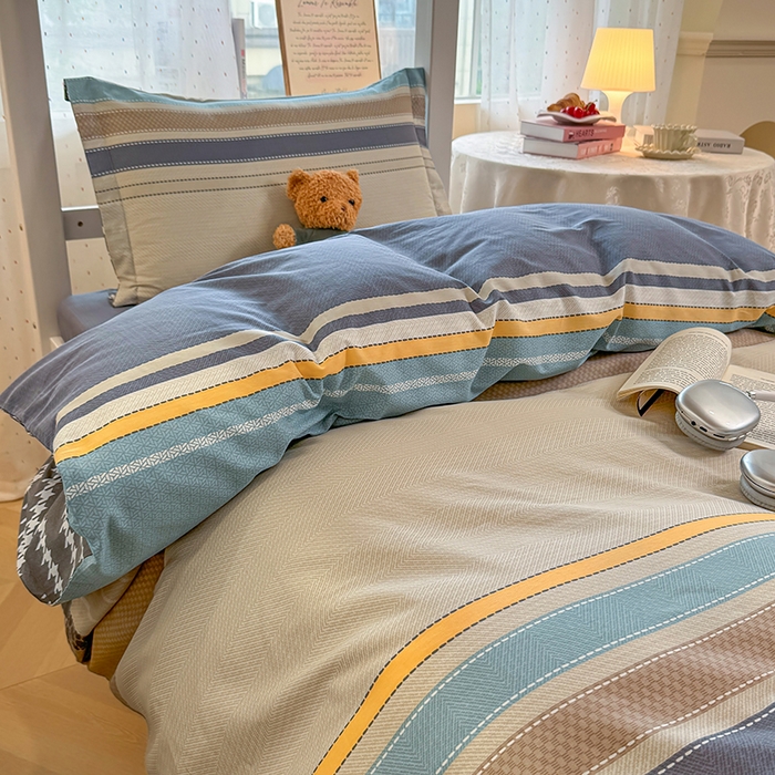 91家纺网 家纺一手货源 找家纺 壹贝家纺 2025新款学生季喷气全棉跑量宿舍三件套（提供买家秀） 如果爱