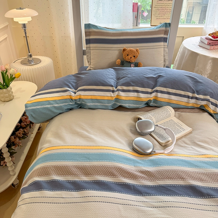 91家纺网 家纺一手货源 找家纺 壹贝家纺 2025新款学生季喷气全棉跑量宿舍三件套（提供买家秀） 如果爱