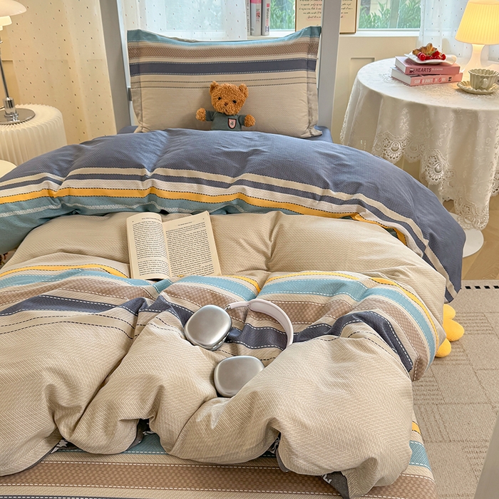 91家纺网 家纺一手货源 找家纺 壹贝家纺 2025新款学生季喷气全棉跑量宿舍三件套（提供买家秀） 如果爱