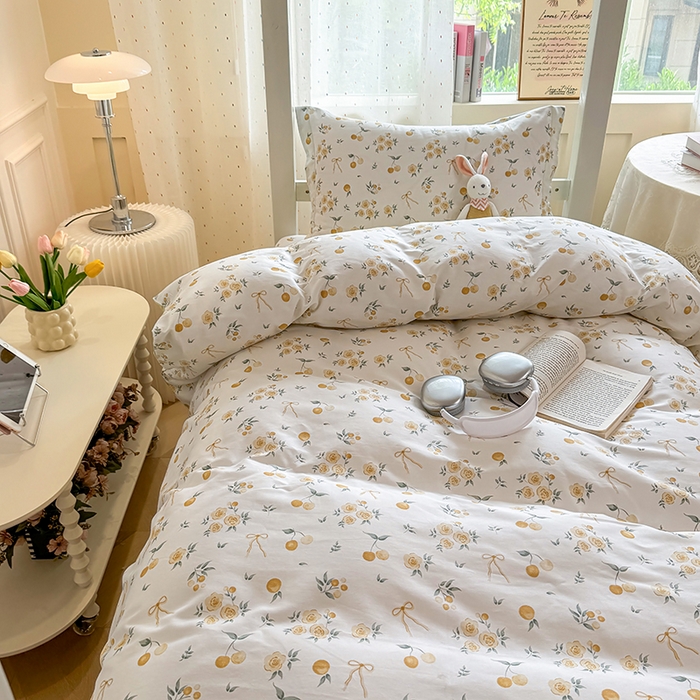 91家纺网 家纺一手货源 找家纺 壹贝家纺 2025新款学生季喷气全棉跑量宿舍三件套（提供买家秀） 如愿