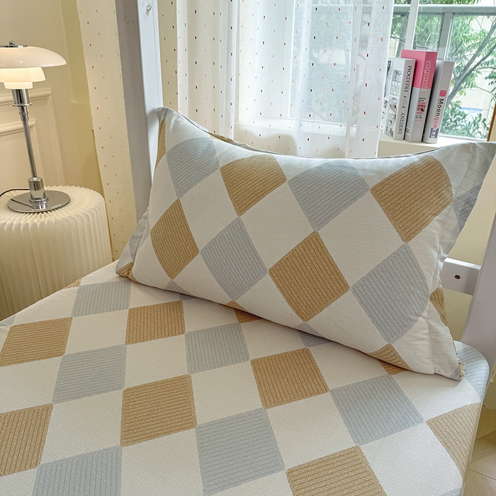 91家纺网 家纺一手货源 找家纺 壹贝家纺 2025新款学生季喷气全棉跑量宿舍三件套（提供买家秀） 瑞吉斯-黄