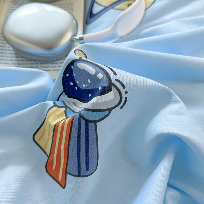 91家纺网 家纺一手货源 找家纺 壹贝家纺 2025新款学生季喷气全棉跑量宿舍三件套（提供买家秀） 太空奇遇